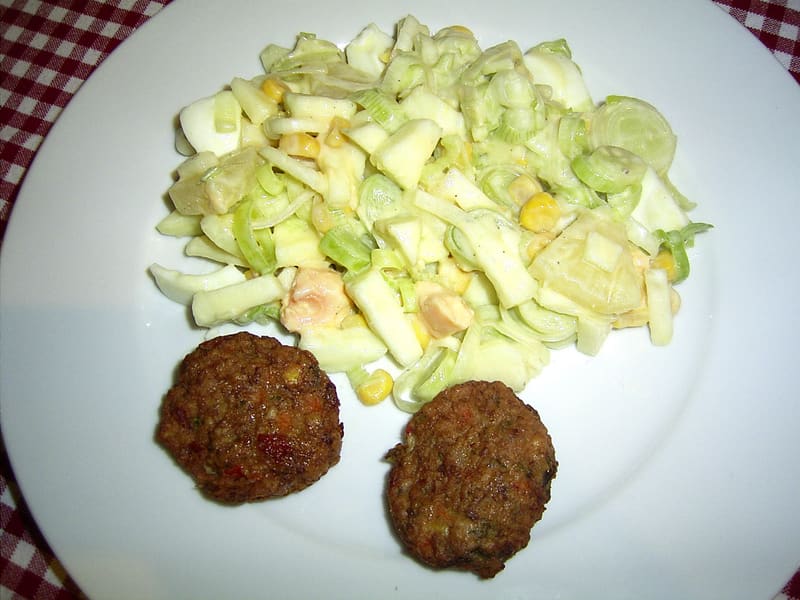 Insalata di mele e porri