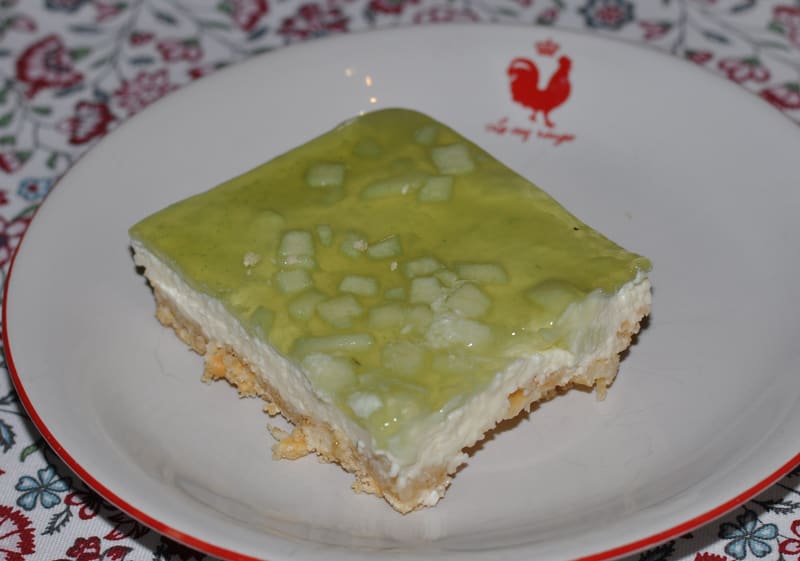 Apfel-Waldmeister-Schnitten