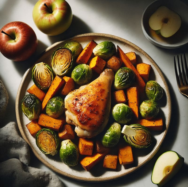 Pollo arrosto d'autunno
