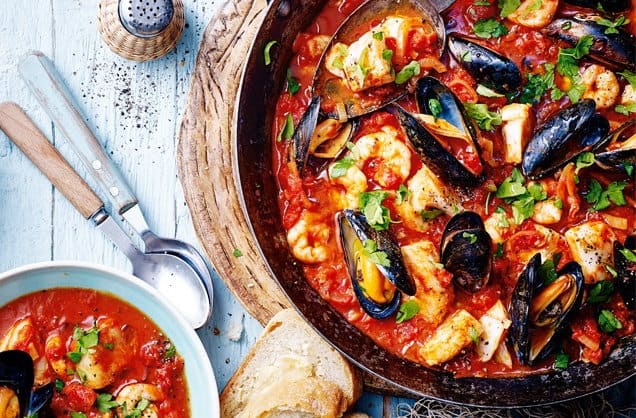 Zuppa di frutti di mare