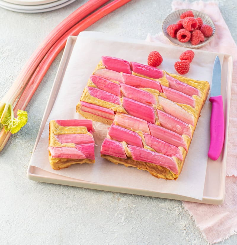 Tourte à la rhubarbe