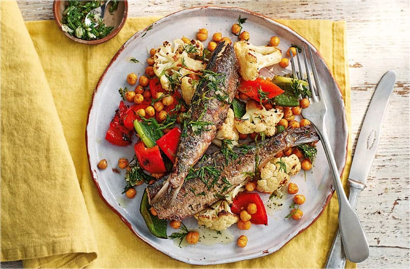 Sardine con cavolfiore arrosto e gremolata al lime
