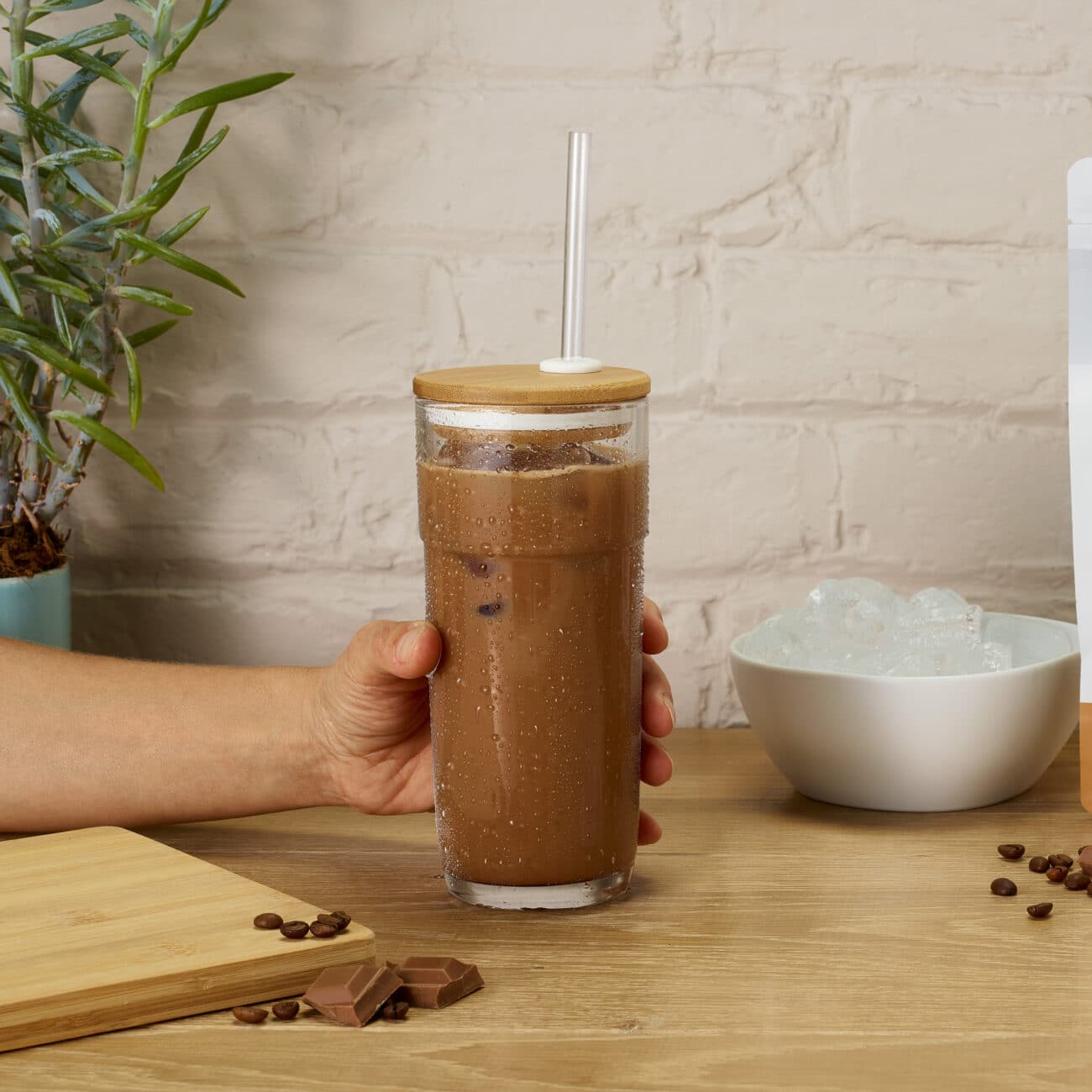 High Protein Iced Coffee Latte Macchiato