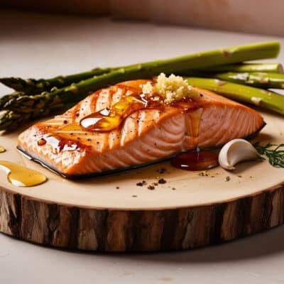Lachs-mit-Honig-Knoblauch-und-Spargel