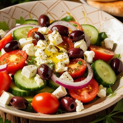 Griechischer Salat mit Feta-Käse
