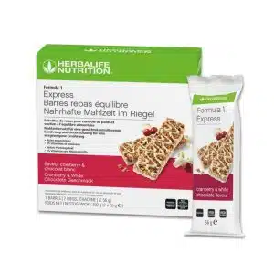 Herbalife Formula 1 Express Riegel Cranberry & White Chocolate 7 Riegel 56 g