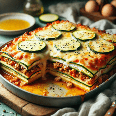 Leichte Lasagne mit Zucchini