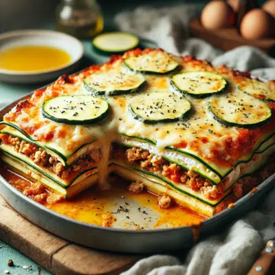 Leichte Lasagne mit Zucchini